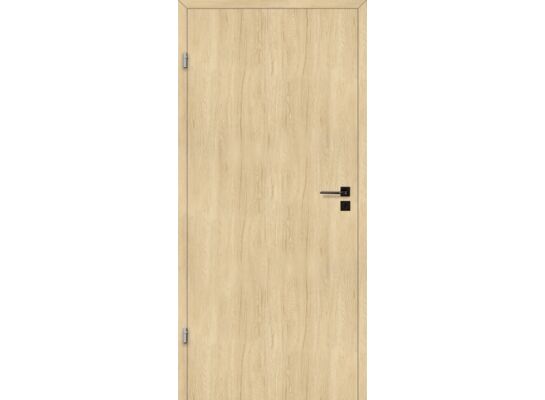 Drzwi wewnętrzne 70L pełne gładkie dąb amber