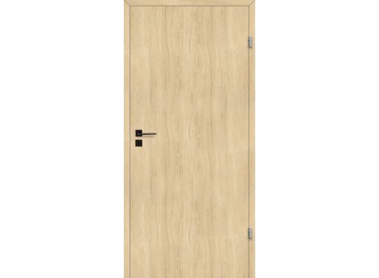 Drzwi wewnętrzne 80P pełne gładkie dąb amber
