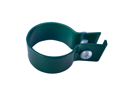 Obejma słupka końcowa fi 38 mm zielony RAL 6005