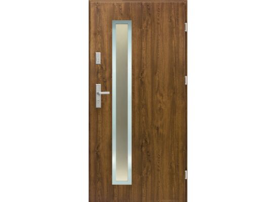 Drzwi zewnętrzne Bresso prawe 90P orzech 206,8 cm