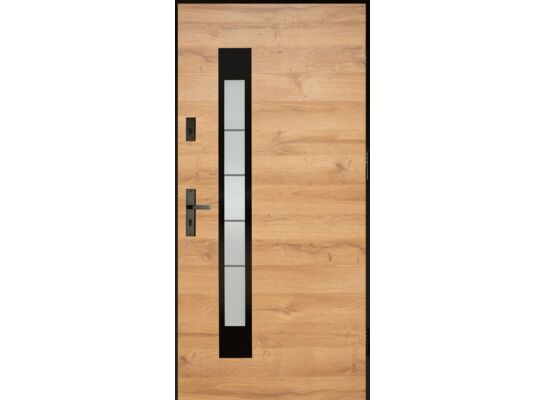 Drzwi zewnętrzne prawe Toscana jasno-brązowy 90P 207,7 cm