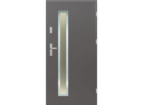 Drzwi zewnętrzne Bresso prawe 90P antracyt 206,8 cm