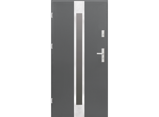 Drzwi zewnętrzne lewe Bergamo 90L antracyt 206,8 cm