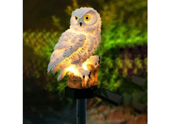 Figura solarna sowa wbijana 10,8 x 8 x 14,5 cm