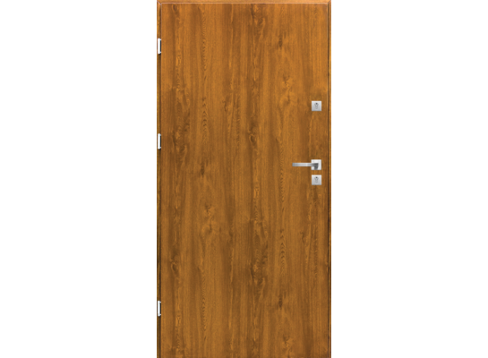 Drzwi stalowe zewnętrzne Magnum lewe 90L złoty dąb 207,5 cm
