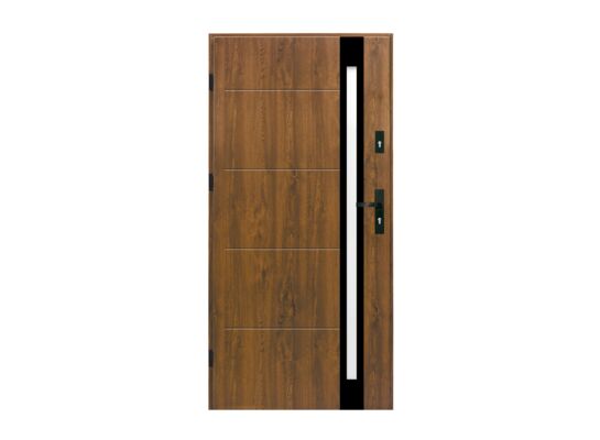 Drzwi zewnętrzne Magma lewe 90L brązowe 206,8cm