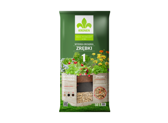 Wysoka grządka zrębki warstwa 1 50 l KRONEN