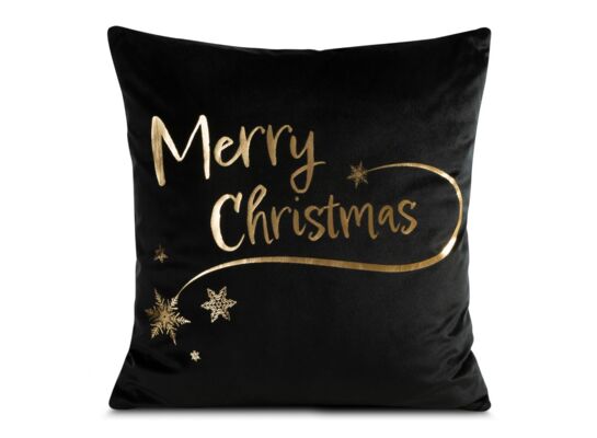 Poszewka świąteczna Astra 45 x 45 cm czarno-złoty