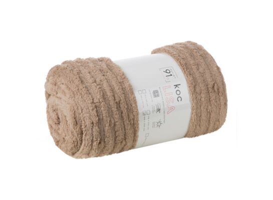 Koc Lisa 150 x 200 cm beżowy