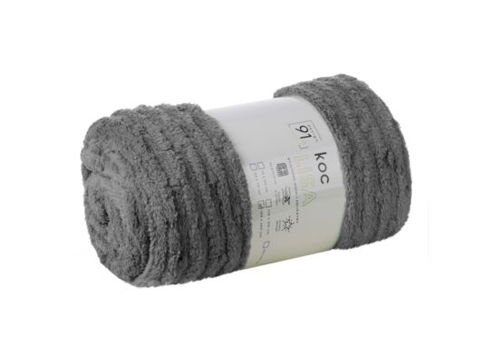 Koc Lori 150 x 200 cm stalowy