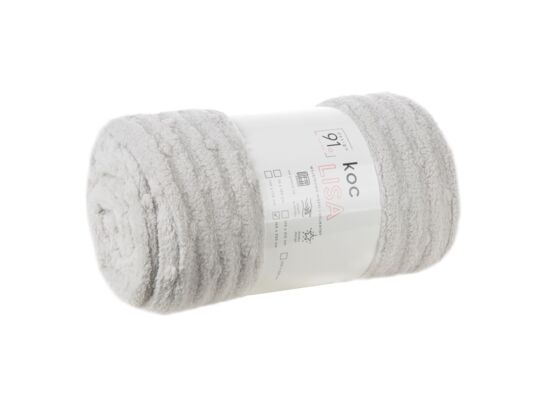 Koc Lisa 150 x 200 cm srebrny