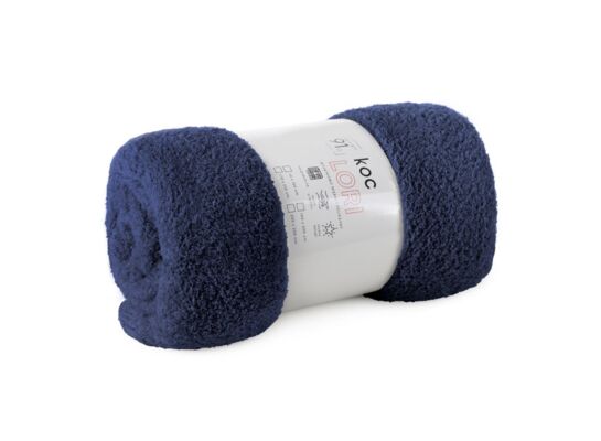 Koc Lori 170 x 210 cm granatowy