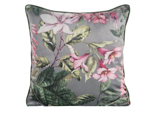 Poszewka dekoracyjna Velvet 45 x 45 cm stalowo-różowy