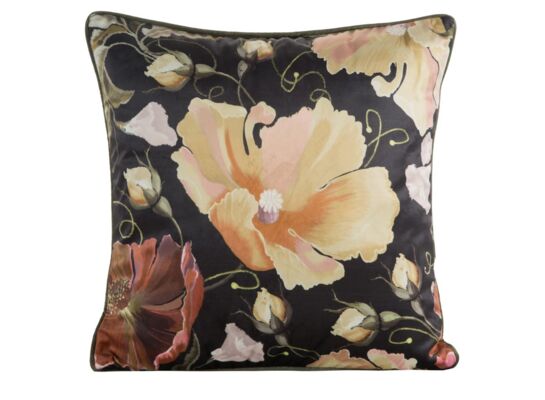Poszewka dekoracyjna Velvet 45 x 45 cm czarno-miodowy