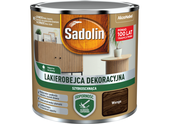 Lakierobejca Dekoracyjna szybkoschnąca wenge 0,2 l Sadolin