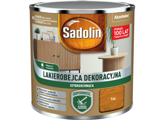 Lakierobejca Dekoracyjna szybkoschnąca tek 0,2 l Sadolin
