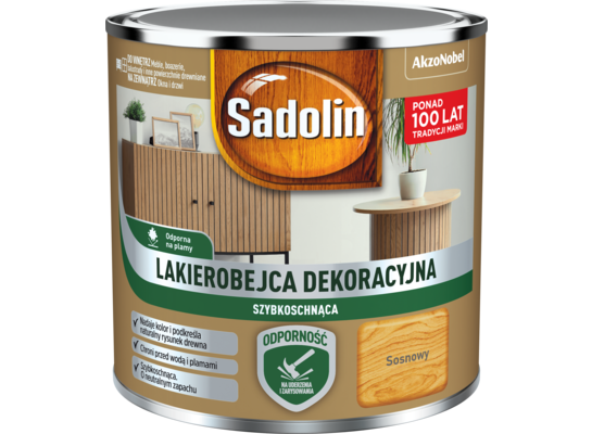 Lakierobejca Dekoracyjna szybkoschnąca sosnowy 0,2 l Sadolin