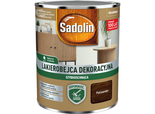 Lakierobejca Dekoracyjna szybkoschnąca palisander 0,7 l Sadolin
