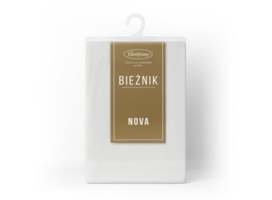 Bieżnik dekoracjny Melinda 40 x 140 cm biały