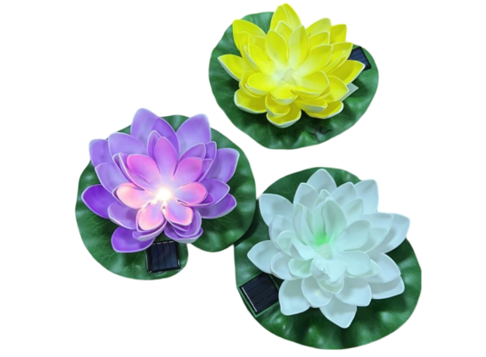 Lampka solarna lilia wodna 17,5 x 16,5 x 6,5 cm mix