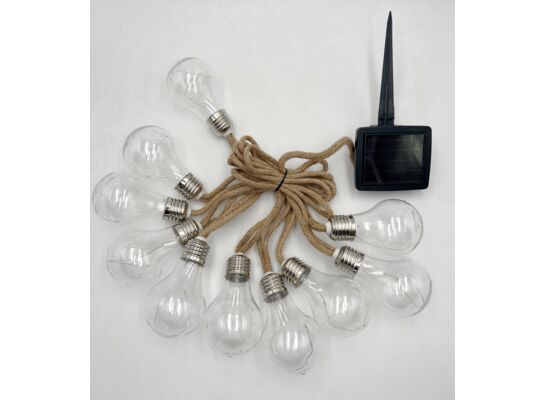 Girlanda solarna żarówki 6 x 10 x 380 cm