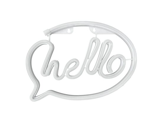 Neon LED "hello" 30 x 21 cm