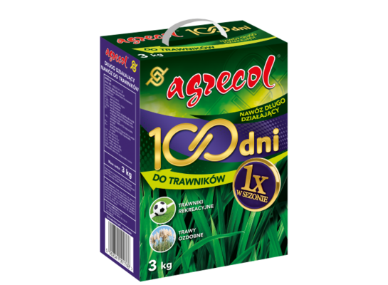 Nawóz 100 dni do trawników 3,0 kg Agrecol