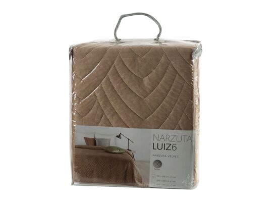 Narzuta Luiz 170 x 210 cm ciemnobeżowo-złoty
