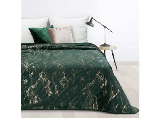 Narzuta Luiz 200 x 220 cm ciemnozielono-zloty