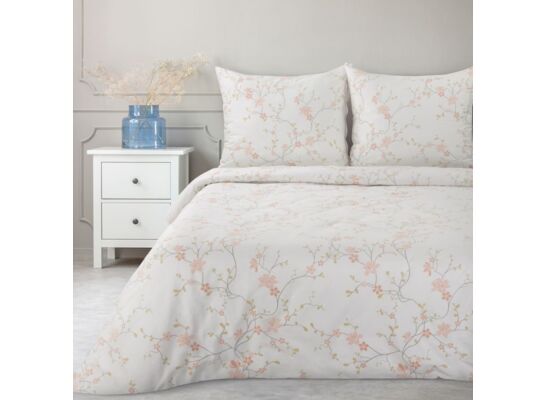 Komplet pościeli bawełnianej Sonia 160 x 200 cm + 70 x 80 cm biały