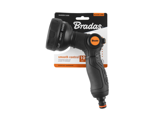 Pistolet 10-funkcyjny SMOOTH CONTROL BLACK LINE BRADAS