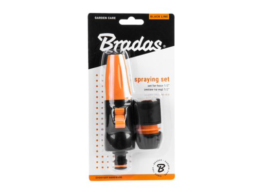 Zestaw zraszający 2-elementowy BLACK LINE na wąż 1/2" BRADAS