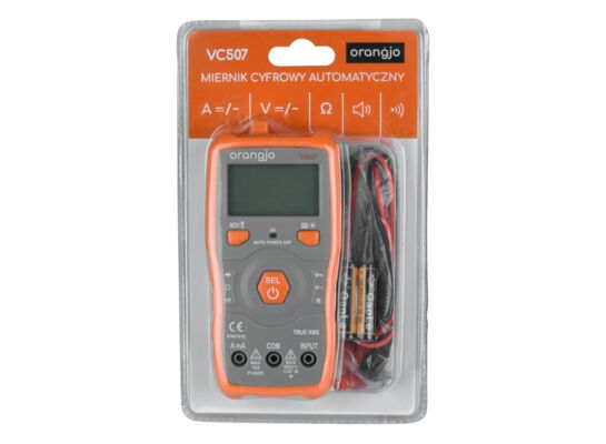 Miernik uniwersalny z autozakresem i NCV ORANGJO