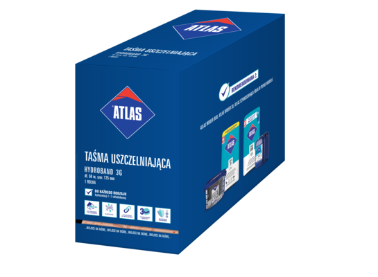 Taśma uszczelniająca HYDROBAND WTS-12 do spoin 50 m ATLAS