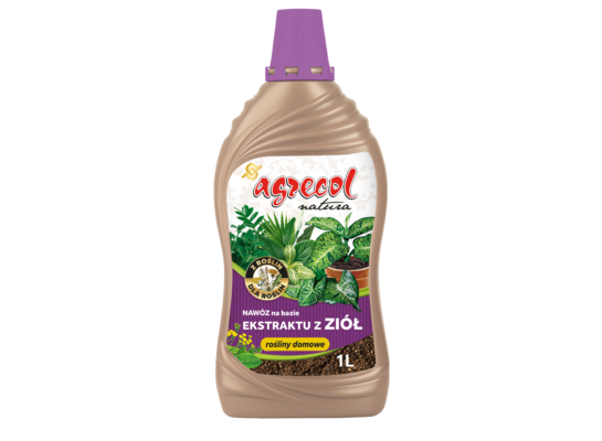 Nawóz na bazie ekstraktu z ziół do roślin domowych 1 l Agrecol