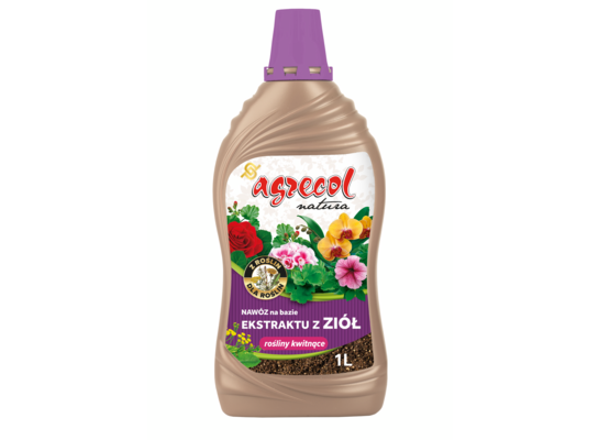 Nawóz na bazie ekstraktu z ziół do roślin kwitnących 1 l Agrecol