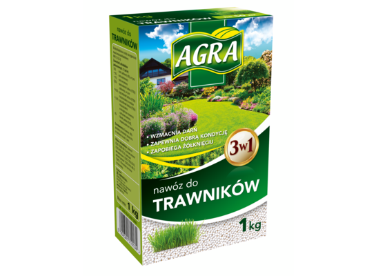 Nawóz w granulacie do trawników 1 kg AGRA