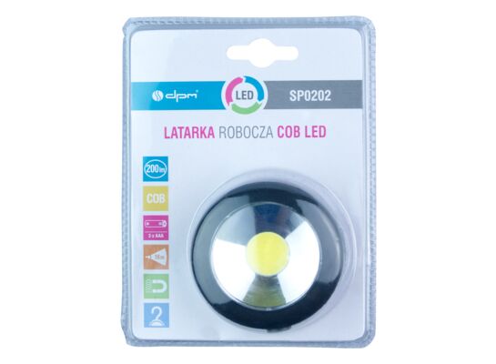 Lampa warsztatowa COB 200 lm 3 x AAA