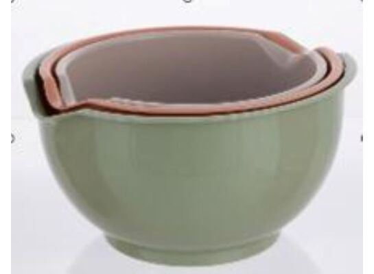 Komplet 3 misek 1,5 l, 2 l, 2,6 l mix kolorów