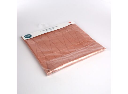 Poszewka dekoracyjna 40 x 40 cm Pikowane trójkąty łososiowy