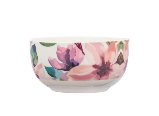 Miska porcelanowa 13 cm 540 ml Pastelowe kwiaty wielokolorowy