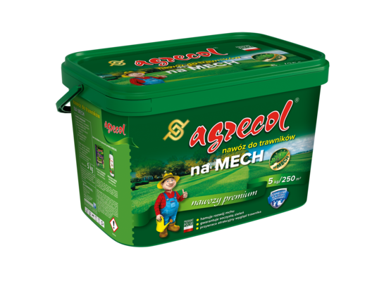 Nawóz do trawników na mech 5 kg Agrecol