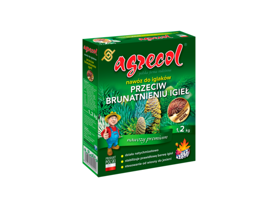 Nawóz do iglaków przeciw brunatnieniu igieł 1,2 kg Agrecol