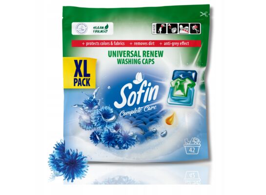 Kapsułki do prania Complete Care & Universal Renew 42 sztuki SOFIN