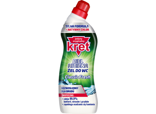 Żel do WC Classic LINIA biel i higiena 750 g KRET