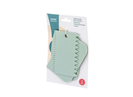 Szpatułki do wygładzania ciasta 3 szt szałwiowy