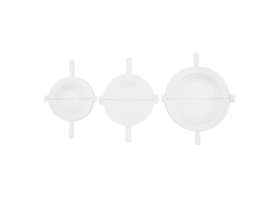 Foremki do pierogów 3 szt. 7,5 cm 8,5 cm 10 cm biały