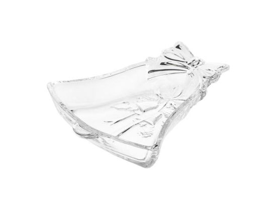 Talerz szklany dzwonek 17 x 3 cm