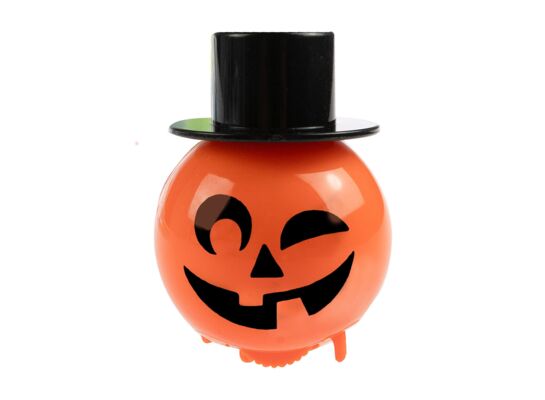 Figurka dynia w kapeluszu nakręcana 5 x 3,5 x 6 cm