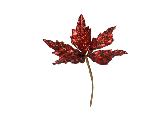 Gwiazda betlejemska brokatowa 24 cm